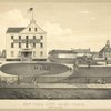 New York City Hall Park. North end, 1825. From an original drawing.