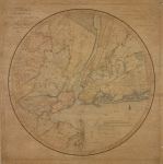 Map of the country thirty miles round the City of New York ; designed and drawn by I. H. Eddy , 1812 ; published by Prior & Dunning.