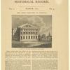 The first theatre in America. A view of the new theatre in New York.