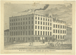 R. L. & A. Stuart's steam candy and sugar refinery, corner of Greenwich and Chambers Street, New York. Lossing. Opened 1806. Rebuilt 1835. Enlarged 1840.