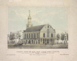 Front view of the New York Post Office located by authority of the Hon. Charles A. Wickliffe, post master general, and arranged by John Lorimer Graham Esq., postmaster. Feb. 1st, 1845