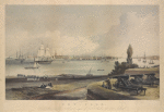New York. Taken from the North west angle of Fort Columbus, Governor's Island