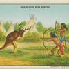 Boys playing deer hunting.