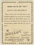 Indian war implements.