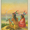 Smoking in the setting sun.