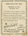 Smoking in the setting sun.
