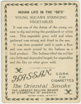 Young squaws stringing vegetables.