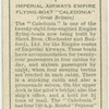 Imperial Airways empire flying-boat "Caledonia" .