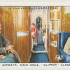 Pan American Airways: Main Aisle, "Clipper" Class Flying-Boat.