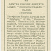 Qantas Empire Airways Liner "Commonwealth" Class.
