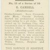G. Camsell (Middleborough).
