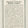 English schools rugby union.