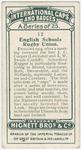 English schools rugby union.