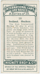 Ireland. Hockey.