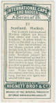 Scotland. Hockey.