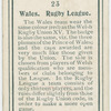 Wales. Rugby League.
