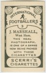 J. Marhsall, West Ham.