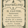 H. Carter, Sunderland.