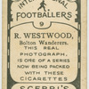 R. Westwood, Bolton Wanderers.