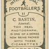 C. Bastin, Arsenal.