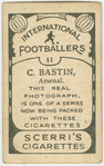 C. Bastin, Arsenal.