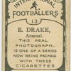 E. Drake, Arsenal.