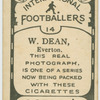 W. Dean, Everton.