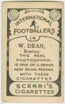 W. Dean, Everton.