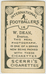 W. Dean, Everton.