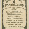 G. Camsell, Middlesborough.