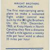 Wright brothers aeroplane.