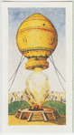 The first hot air balloon.