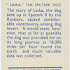 "Laika," the Sputnik dog.