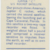Jupiter "C" U.S. rocket satellite.