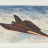 Manned rocket returning to earth.