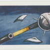 Second stage rocket parting.