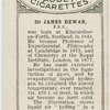 Sir James Dewar.  Liquid air.