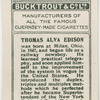 Thomas A. Edison.  Phonograph.