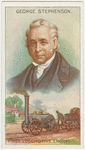George Stephenson.  First locomotive engine.