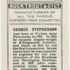 George Stephenson.  First locomotive engine.