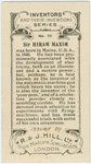 Sir Hirim Maxim.  Maxim gun.