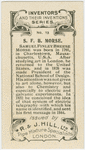 S.F.B. Morse. Electric telegraph.