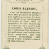 Louis Bleriot.  Monoplane.