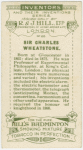 Sir Charles Wheatstone. Electric alarm.