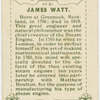 James Watt.  Steam engine.