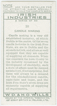 Candle making.