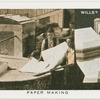 Paper making.