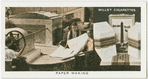 Paper making.