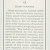 Soap making.