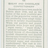 Sugar and chocolate confectionery.